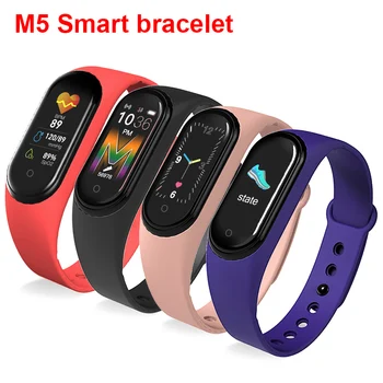M5 Smart Band Náramok Hodiniek Fitness Tracker Náramok Farebný Dotykový Šport Srdcovej Frekvencie, Krvného Tlaku Monitor Muži Ženy Android