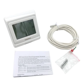 M9 Minco TEPLA, LCD displej, Programovateľné Digitálne Miestnosti Podlahové Kúrenie Termostat Dotykový Displej Otepľovanie Poschodí Regulátor Teploty