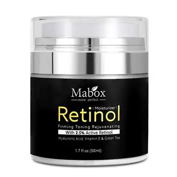 MABOX Retinol 2.5 Hydratačný Krém na Tvár Kyselina Hyaluronová Hydratačné HA Cream Whitening Cream Anti-aging Sérum Proti vráskam