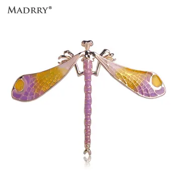 Madrry Dragonfly Tvar Brošňa Zliatiny Smalt Zvierat Šperky, Brošne pre Ženy, Deti Sveter Kabát, Taška Šatku Príslušenstvo Darov Kolíkmi