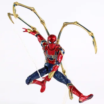 Mafex Č. 081 Avengers Infinity War Železa Spider SpiderMan Akcie Obrázok Zberateľskú Model Hračka