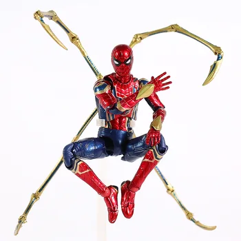 Mafex Č. 081 Avengers Infinity War Železa Spider SpiderMan Akcie Obrázok Zberateľskú Model Hračka