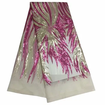 Magic vzor s manželskou farby flitrami dizajn svadobné šaty textílie FC108,veľmi kvalitné doprava zadarmo francúzskej Čipky Textílie