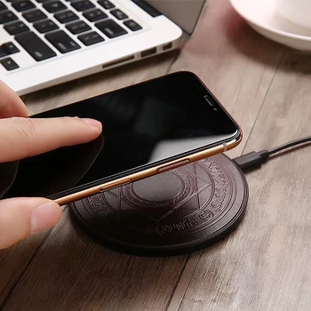 Magický Kruh 10W Qi Rýchle Nabíjanie Pad Bezdrôtových telefónov, Nabíjačky Pre iPhone 11 X XS XR Pre Samsung S10 S20 Poznámka 20 Ultra Univerzálny