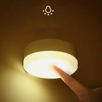 Magnetické Dotyk Stmievateľné LED Nočné Svetlo Deti Detí Stenu Spálne, Nočné Lampy, 3 Farby Plynulou Jas USB Nabíjateľné