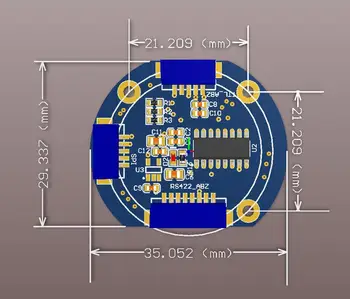 Magnetické Encoder, Uhol Senzor, TLE5012B, Vysokou Presnosťou 15 Bit, ABZ, SPI, RS422