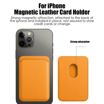 Magnetické Karty Taška Držiak Pre iPhone 12 Pro Max Peňaženky Karty Kontajner Tašky Pre Telefón 12 Mini Magnet Silnú Príťažlivosť Luxusné Červené