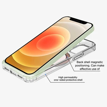 Magnetické Magsafe Bezdrôtový Ochranné Telefón Prípade Peňaženky Karty Držiteľa puzdro Pre iPhone 12 Pro Max Mini Luxusné Kožené Vrecko Kryt
