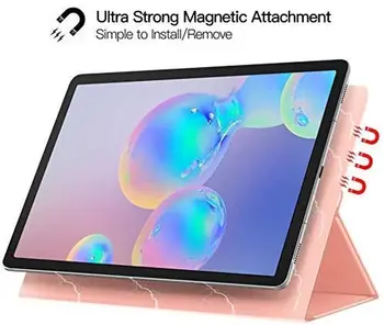 Magnetické Prípade s Ceruzkou Držiteľ Kryt Pre Samsung Galaxy Tab S6 10.5 2019 SM-T860 SM-T865 Zložené Folio Prípade Shell Stojan, Kryt