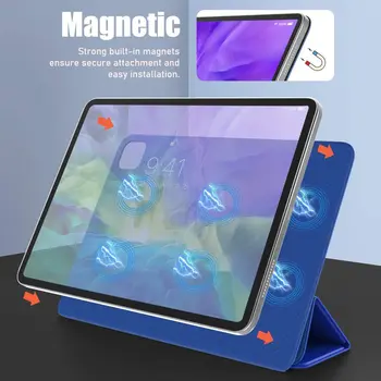 Magnetické Smart Case pre iPad Pro 11 2. 2020 Kryt 3 násobne Stojan Magnet Prípade Magnetický úchyt Kryt pre iPad Pro 11 A2228 Prípade