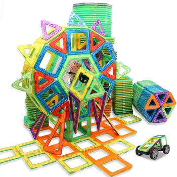Magnetické Stavebné Bloky Dizajnér Stavebnicový Model & Budovy Hračka Plastové Magnety Bloky Vzdelávacie Hračky Pre Deti, Dieťa