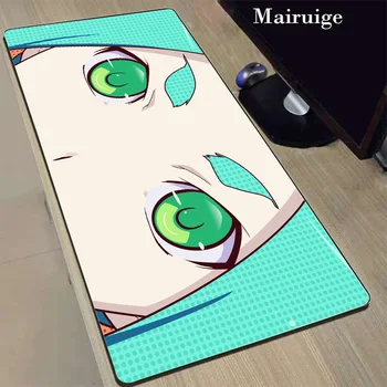 Mairuige Veľké Oči Dievča Anime Podložka pod Myš Veľké Veľkosti L XL XXL Stôl - Pad Zamykanie Okraji Prírodnej Gumy Speed-control pre Hranie Hier