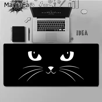 Maiyaca Kvalitné biele čiary čierne Mačky Gumy PC Počítač Gaming mousepad Gumy Počítač Gaming mousepad