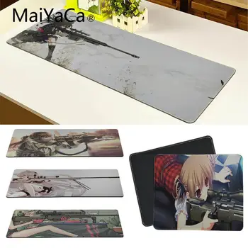 MaiYaCa Najvyššej Kvality Cat Girl Sniper MousePads Počítač, Notebook Anime Mouse Mat Módne Počítač Mousepad Hernej Myši Rohože