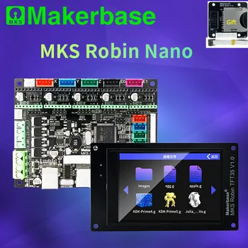 Makerbase MKS Robin Nano 32 bit Control Board 3D Tlačiarne DIY časti TFT3.5 dotykový displej wi-fi modul tmc 2208 2209 stepper ovládač
