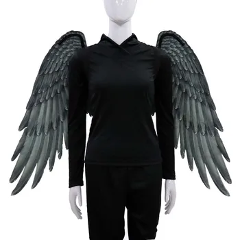 Maleficent Cosplay Krídlo Pani Zla Kostým Anjel Krídla Halloween Kostýmy, Rekvizity, Dekorácie pre Dospelých, Deti Čierna Biela
