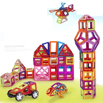 Maloobchod a Veľkoobchod veľké veľkosti Magnetického bloky Deti DIY Magnetické projektant Budovy a Výstavby Hračka Vzdelávacie hračky pre deti,
