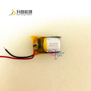 Malé batérie pre myš 501015 3.7 v, bluetooth, batéria li-polymérová batéria 50mah 501015