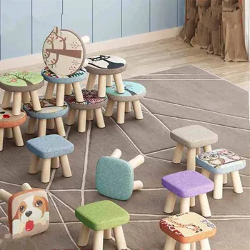 Malé, pevné, okrúhle dreva stolice domov malé stoličky obuvi stolice dospelých gauč stupačky stolice deti nízku stoličku obývacia izba