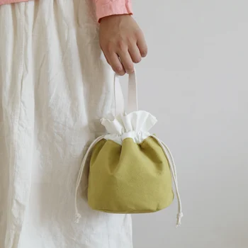 Malé čerstvé bavlny a ľanu kabelka lady Múmiový taška taška farbou lúč vrecku Bežné Kapsičky