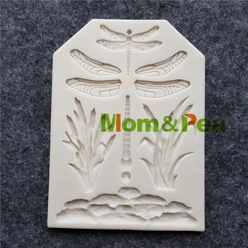 Mama&Pea MPB0022 Dragonfly Tvarované Silikónové Formy Cake Decoration Fondant Tortu 3D Formy potravinársky