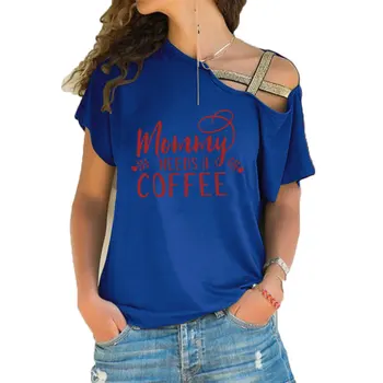 Mamička Potrebuje Kávu T-Shirt je Potrebné Coffe Tričko v Lete Kvalitné Bavlnené Tričko 90. rokov Dievča, Darček Mama Topy Zábavné Mama tričko Topy