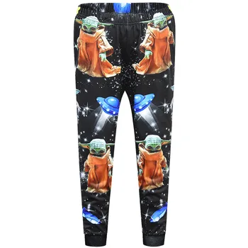 Mandalorian Dieťa Yoda Oblečenie Set sa Veľké Dieťa, oblečenie pre voľný čas Chlapčenské Pyžamo Nastaviť Deti Klesnutie T-shirt Sleepwear Anime Cosplay Kostýmy
