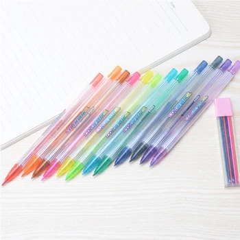 M&G 2,0 mm (12 Farba Mechanická Ceruzka + Náplne + strúhadlo Nastaviť) Farebné Ceruzky, Náčrt, Písanie Dodávky
