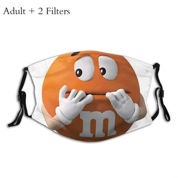 M&m 's Orange Unisex protiprachová Úst Kryt Maska M&M' s Chocolate Forrest Mars S Filtrami na Ochranu Respirátor pre Mužov, Ženy