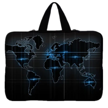 Mapa sveta notebook laptop Rukáv Prípade 9.7 palca 10