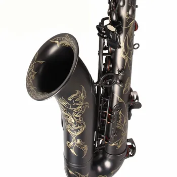 MARGEWATE Eb Naladiť Alto Saxofón Hudobný Nástroj Jedinečný Mosadze, Čiernej poniklovaná Sax Nový Príchod E Ploché Sax s puzdrom