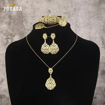 Marocký Kaftane svadobné šperky set pre ženy, módne šperky nastaviť meď vysoko kvalitné šperky set