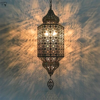 Marocký Lampa Retro Prívesok Ľahké Kovové Tienidlo Loft Štýl Vintage Priemyselné Svietidlo Pre Obývacia Izba/Jedáleň Reštaurácia Dekor
