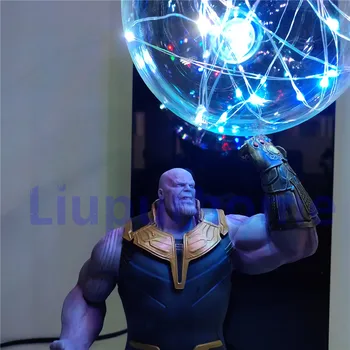 Marvel Thanos Rukavicu Akcie Hračky Lampara Led Nastaviť Žiarovka Avengers Endgaeme DIY Nočné Svetlo Lampy, Displej Anime Obrázok Osvetlenie