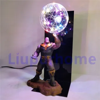 Marvel Thanos Rukavicu Akcie Hračky Lampara Led Nastaviť Žiarovka Avengers Endgaeme DIY Nočné Svetlo Lampy, Displej Anime Obrázok Osvetlenie