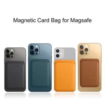 Masafe Karty Taška pre iPhone 12 Pro PU Kožené Silné Magnetické Mag Bezpečné puzdro pre iPhone 12 Pro Max Mini Telefónne Karty Taška