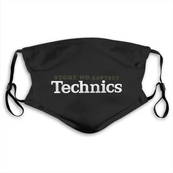 Masku Na Tvár Technics Logo Dj 1200 Gramofónu Hudby Rôznych Farieb, Veľkostí Umývateľný Polovicu Tváre Pre Mužov, Ženy, Dámy Diy Masky