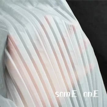 Matné Biele Skladaný TPU Tkanina PVC fólií Nepremokavé DIY Crystal Tašky Oblečenie, Pršiplášť Dizajnér Textílie 50*137 cm