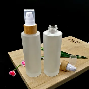 Matné sklo emulzie spreji 50pcs Ošetrujúce krém jar Kozmetické balenia kontajner s eko-šetrné drevené, bambusové spp