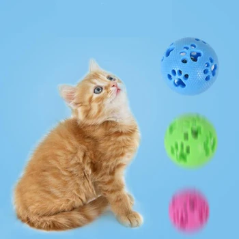 Mačka, Pes Gumy Bell Ball Non-jedovaté Uhryznutie Odolný Mačiatko, Šteňa Interaktívne Skákacie Loptu Roztomilý Stopu Kostnej Hračka Pet Príslušenstvo
