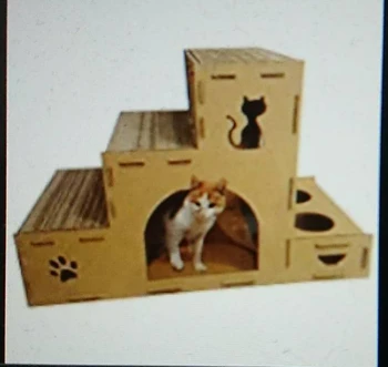 Mačka preliezkami mačka hniezdo zvlnené dom pet multi-layer skákanie platformu s potravinami rack environmenta