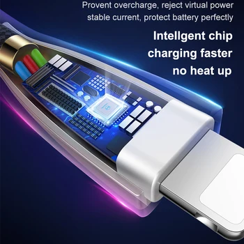 Mcdodo Lightning na USB Kábel na iPhone X Xs Max 8 Plus Rýchle Nabíjanie Kábel pre iPhone 7 6 5 SE iPad Synchronizovať Údaje Kábel s Led