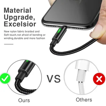 Mcdodo USB Kábel lightning pre iPhone XS Max XR X 8 7 6 6 Plus Kábel 2A Rýchle Nabitie Dátový Kábel Auto odpojte LED Nabíjačky Drôt