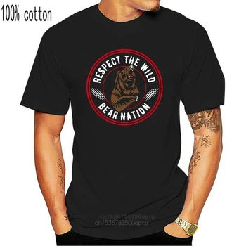 Medveď Národ T-Shirts - Tlač Muži Ženy Wild Bežné Krátky Rukáv Graphic Tee Topy Vlastné Tlač Tee Tričko