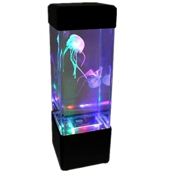 Medúzy LED Nočné Svetlo Elektrické Magic Animovaný Medúzy Farbu Meniace LED stolná Lampa 3D Vizuálne Ilúzie Lampa Dropshiping