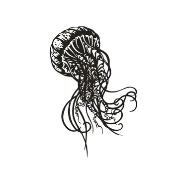 Medúzy Stenu, Nálepky, More, Oceán Tému Bathrroom Dekorácie Mora Zvierat Medúzy Vinyl Stenu Vymeniteľné nástennú maľbu AZ808