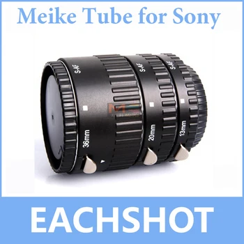 Meike MK-S-AF-Kovové Auto Focus AF Makro Predĺženie Trubice Nastaviť pre Fotoaparát Sony Alpha a99 a58 a350 a550 a77 a580 a200 a33