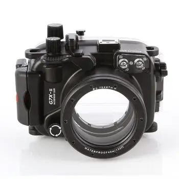Meikon Vodotesné Podvodné Bývanie Fotoaparát Potápanie Prípade pre Canon G7X Mark II WP-DC54 G7X-2