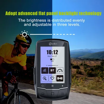 MEILAN 2.6 palcový GPS Navigácie Bike Počítača Rýchlomer Bezdrôtový Cyklistické Počítač, Podpora Pripojenia Snímača Srdcovej frekvencie Monitora