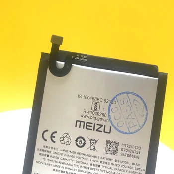 Meizu Originálne 4000mAh BA721 Batérie Pre Meizu Meilan Poznámka 6 M6 Chytrý Telefón Najnovšie Výrobné Nové Batérie+Sledovacie Číslo